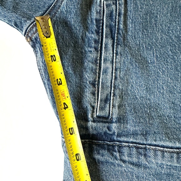 Abercrombie & Fitch Blue Cropped Jean Jacket Women’s Medium Wash Sz XS - Picture 9 of 10